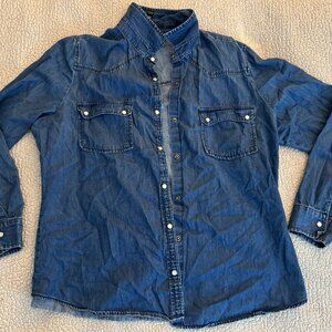 Cute Denim Button Up